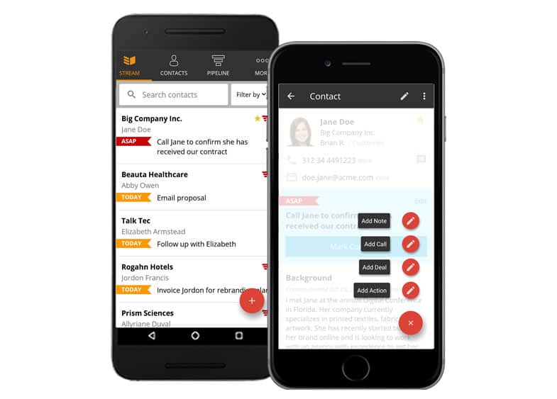 OnePageCRM mobile CRM for agencies