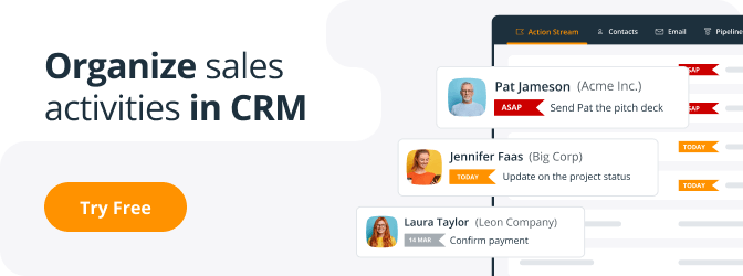 sales activities in crm