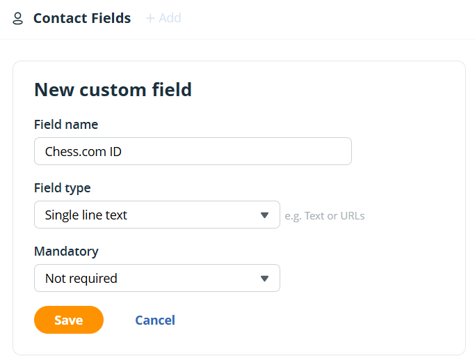 simple crm with custom fields