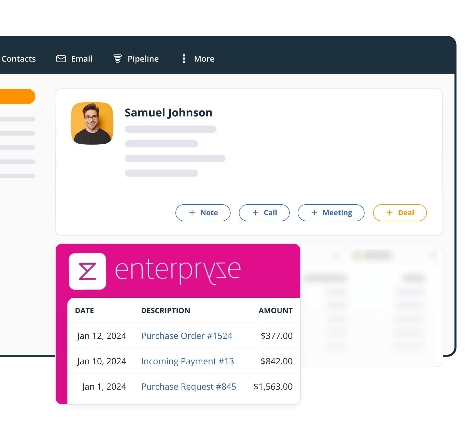 Enterpryze CRM integration