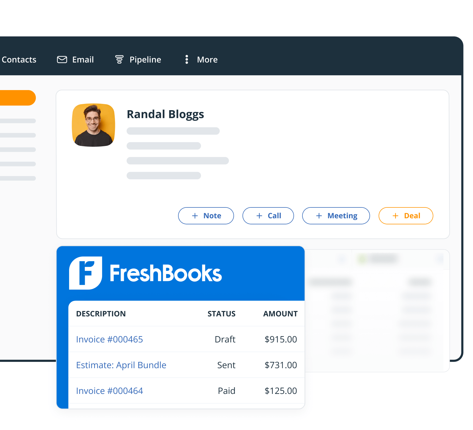 freshbooks CRM integration