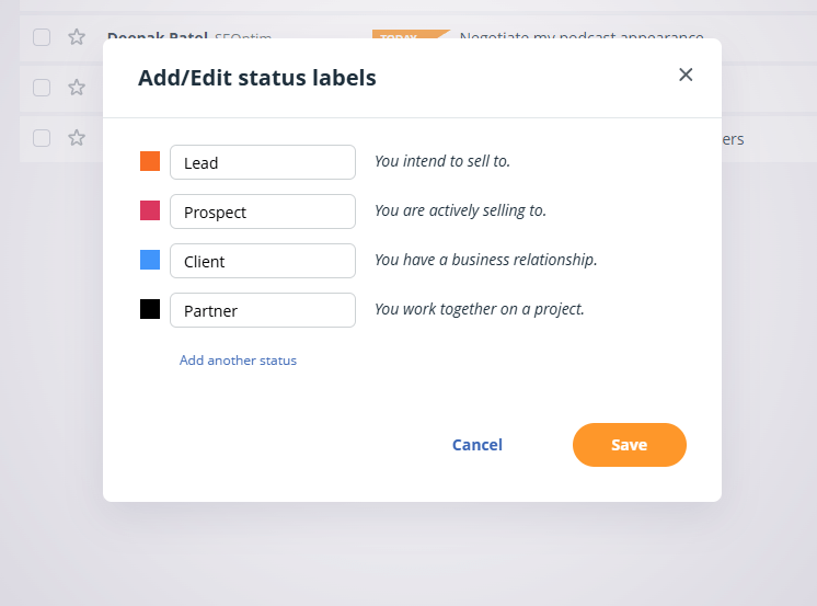 correct crm setup